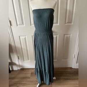 Anthropologie strapless maxi dress